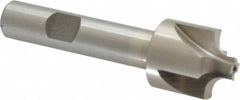 Interstate - 13/64" Radius, 7/8" Mill Diam, 4 Flute High Speed Steel Corner Rounding End Mill - Single End, Uncoated, 3-1/8" OAL, 1/2" Shank Diam - Americas Industrial Supply