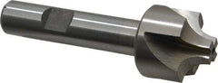 Interstate - 17/64" Radius, 1" Mill Diam, 4 Flute High Speed Steel Corner Rounding End Mill - Single End, Uncoated, 3-1/8" OAL, 1/2" Shank Diam - Americas Industrial Supply