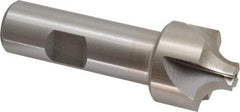 Interstate - 19/64" Radius, 1-1/8" Mill Diam, 4 Flute High Speed Steel Corner Rounding End Mill - Single End, Uncoated, 3-1/4" OAL, 3/4" Shank Diam - Americas Industrial Supply
