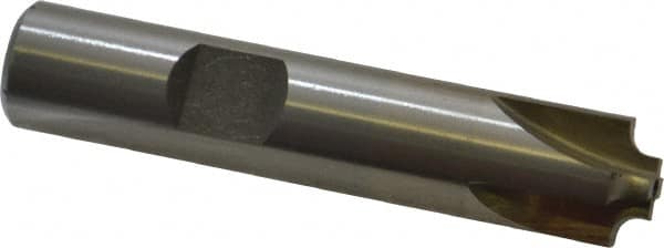 Interstate - 3/32" Radius, 1/2" Mill Diam, 4 Flute High Speed Steel Corner Rounding End Mill - Single End, Uncoated, 2-1/2" OAL, 1/2" Shank Diam - Americas Industrial Supply