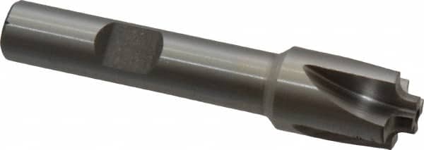 Interstate - 5/64" Radius, 1/2" Mill Diam, 4 Flute Cobalt Corner Rounding End Mill - Single End, Uncoated, 2-1/2" OAL, 3/8" Shank Diam - Americas Industrial Supply