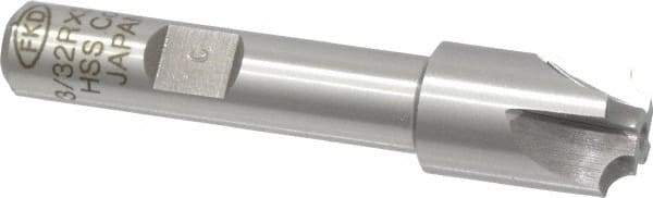 Interstate - 3/32" Radius, 1/2" Mill Diam, 4 Flute Cobalt Corner Rounding End Mill - Single End, Uncoated, 2-1/2" OAL, 3/8" Shank Diam - Americas Industrial Supply