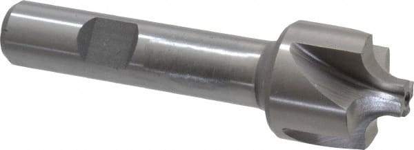 Interstate - 13/64" Radius, 7/8" Mill Diam, 4 Flute Cobalt Corner Rounding End Mill - Single End, Uncoated, 3-1/8" OAL, 1/2" Shank Diam - Americas Industrial Supply