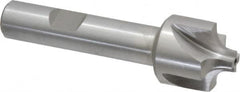 Interstate - 15/64" Radius, 7/8" Mill Diam, 4 Flute Cobalt Corner Rounding End Mill - Single End, Uncoated, 3-1/8" OAL, 1/2" Shank Diam - Americas Industrial Supply