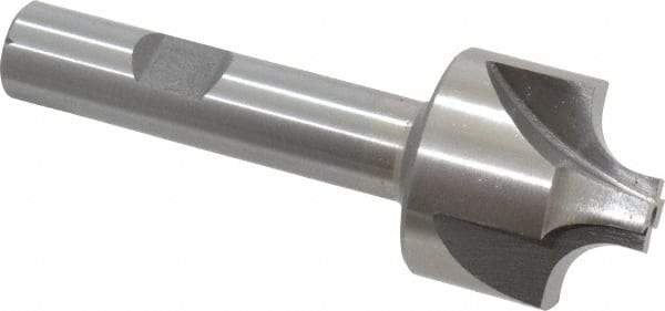 Interstate - 9/32" Radius, 1-1/8" Mill Diam, 4 Flute Cobalt Corner Rounding End Mill - Single End, Uncoated, 3-1/4" OAL, 1/2" Shank Diam - Americas Industrial Supply