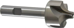 Interstate - 3/8" Radius, 1-1/4" Mill Diam, 4 Flute Cobalt Corner Rounding End Mill - Single End, Uncoated, 3-1/2" OAL, 1/2" Shank Diam - Americas Industrial Supply