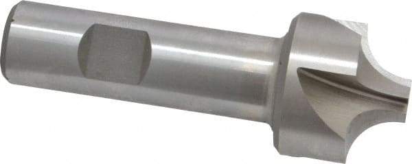Interstate - 13/32" Radius, 1-1/4" Mill Diam, 4 Flute Cobalt Corner Rounding End Mill - Single End, Uncoated, 3-1/2" OAL, 3/4" Shank Diam - Americas Industrial Supply