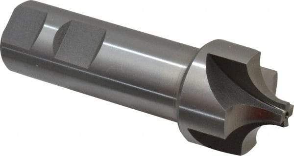 Interstate - 7/16" Radius, 1-3/8" Mill Diam, 4 Flute Cobalt Corner Rounding End Mill - Single End, Uncoated, 4" OAL, 1" Shank Diam - Americas Industrial Supply