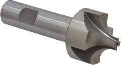 Interstate - 1/2" Radius, 1-1/2" Mill Diam, 4 Flute Cobalt Corner Rounding End Mill - Single End, Uncoated, 3-7/8" OAL, 3/4" Shank Diam - Americas Industrial Supply