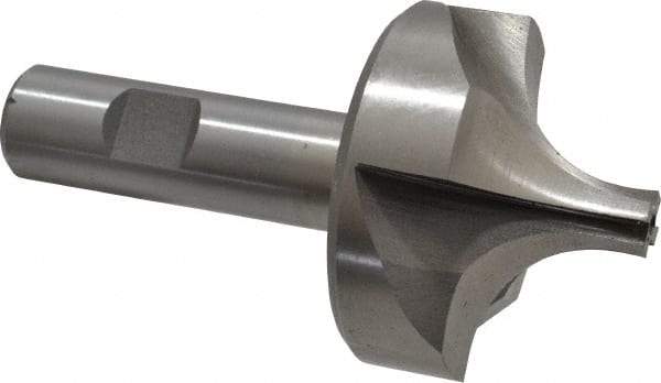 Interstate - 3/4" Radius, 2-1/4" Mill Diam, 4 Flute Cobalt Corner Rounding End Mill - Single End, Uncoated, 4-1/8" OAL, 3/4" Shank Diam - Americas Industrial Supply