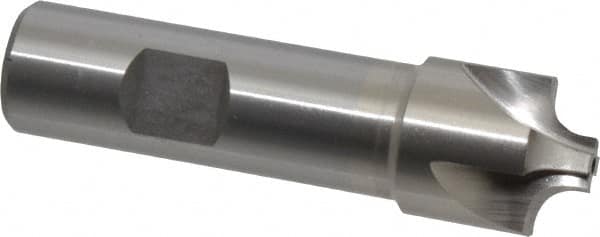 Interstate - 7/32" Radius, 7/8" Mill Diam, 4 Flute Cobalt Corner Rounding End Mill - Single End, Uncoated, 3-1/4" OAL, 3/4" Shank Diam - Americas Industrial Supply