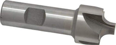 Interstate - 9/32" Radius, 1-1/8" Mill Diam, 4 Flute Cobalt Corner Rounding End Mill - Single End, Uncoated, 3-1/4" OAL, 3/4" Shank Diam - Americas Industrial Supply