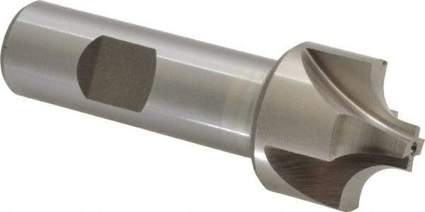 Interstate - 5/16" Radius, 1-1/8" Mill Diam, 4 Flute Cobalt Corner Rounding End Mill - Single End, Uncoated, 3-1/4" OAL, 3/4" Shank Diam - Americas Industrial Supply