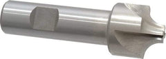 Interstate - 11/32" Radius, 1-1/8" Mill Diam, 4 Flute Cobalt Corner Rounding End Mill - Single End, Uncoated, 3-1/2" OAL, 3/4" Shank Diam - Americas Industrial Supply