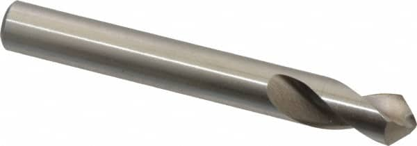 Interstate - 3/8" Body Diam, 90°, 3-1/8" OAL, High Speed Steel Spotting Drill - Americas Industrial Supply