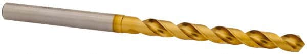 OSG - 5.6007mm 120° Vanadium High Speed Steel Jobber Drill - TiN Finish, Right Hand Cut, Spiral Flute, Straight Shank, 101mm OAL, Standard Point - Americas Industrial Supply