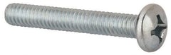 Value Collection - #12-24 UNC, 1-1/2" Length Under Head Phillips Drive Machine Screw - Pan Head, Grade 2 Steel, Zinc-Plated Finish, Without Washer - Americas Industrial Supply