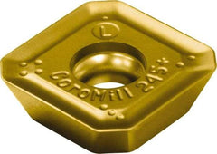 Sandvik Coromant - R24512T3 PL Grade 1025 Carbide Milling Insert - TiCN/TiN Finish, 5/32" Thick, 13.4mm Inscribed Circle, 1.5mm Corner Radius - Americas Industrial Supply