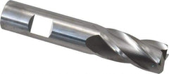 SGS - 3/4", 4 Flute, Single End, Solid Carbide, 0.09" Corner Radius End Mill - 4" OAL, 30° Helix, Right Hand Flute, 1-1/2" LOC, Right Hand Cut - Americas Industrial Supply