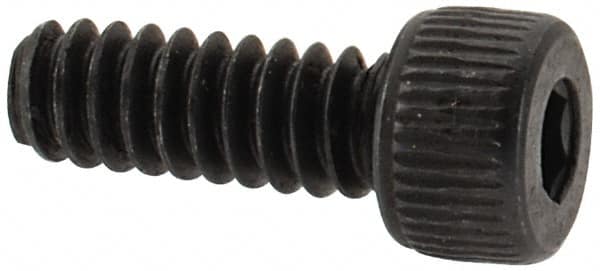 Value Collection - #6-32 UNC Hex Socket Drive, Socket Cap Screw - Alloy Steel, Black Oxide Finish, Fully Threaded, 3/8" Length Under Head - Americas Industrial Supply