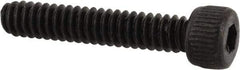 Made in USA - #6-32 UNC Hex Socket Drive, Socket Cap Screw - Alloy Steel, Black Oxide Finish, Fully Threaded, 3/4" Length Under Head - Americas Industrial Supply