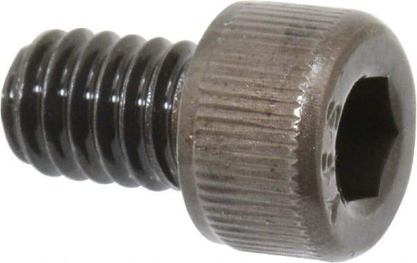 Value Collection - #8-32 UNC Hex Socket Drive, Socket Cap Screw - Alloy Steel, Black Oxide Finish, Fully Threaded, 1/4" Length Under Head - Americas Industrial Supply