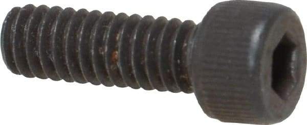 Value Collection - #8-32 UNC Hex Socket Drive, Socket Cap Screw - Alloy Steel, Black Oxide Finish, Fully Threaded, 1/2" Length Under Head - Americas Industrial Supply