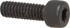 Value Collection - #8-32 UNC Hex Socket Drive, Socket Cap Screw - Alloy Steel, Black Oxide Finish, Fully Threaded, 1/2" Length Under Head - Americas Industrial Supply