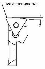 Parlec - Series 2, Right Hand Cut, Boring Cartridge - TCMT11 Insert, -3° Lead Angle - Americas Industrial Supply