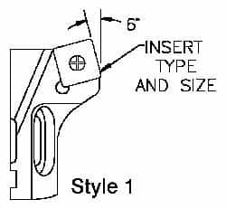 Parlec - Series Twin Bore Roughing, Right Hand Cut, Boring Cartridge - SCMT 09 Insert, 6° Lead Angle - Americas Industrial Supply