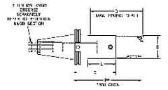 Parlec - PC7 Inside Modular Connection, Boring Head Taper Shank - Modular Connection Mount, 5.27 Inch Projection, 3.54 Inch Nose Diameter - Exact Industrial Supply