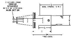 Parlec - PC3 Inside Modular Connection, Boring Head Taper Shank - Modular Connection Mount, 3.15 Inch Projection, 1.22 Inch Nose Diameter - Exact Industrial Supply