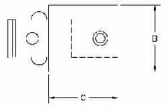 Parlec - PC2 Inside, PC2 Outside Modular Connection, Boring Head Shank Extension - 1.77 Inch Projection, 0.94 Inch Nose Diameter - Exact Industrial Supply