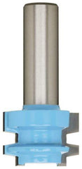 ROMAN CARBIDE - 1-1/16" Cut Diam, 3/4" Length of Cut, 2 Flute, Drawer Lock, Edge Profile Router Bit - Carbide-Tipped, 1/2" Shank Diam, 1-1/2" Shank Length, 2-1/4" OAL, Uncoated - Americas Industrial Supply