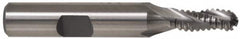 Interstate - 1-1/4" Diam, Coarse Pitch, 4" LOC, 6 Flute Cobalt Roughing Ball End Mill - Uncoated, 6-1/2" OAL, 1-1/4" Shank Diam, Single End - Americas Industrial Supply