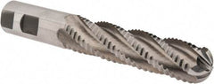 Interstate - 1" Diam, Coarse Pitch, 4" LOC, 5 Flute Cobalt Roughing Ball End Mill - Uncoated, 6-1/2" OAL, 1" Shank Diam, Single End - Americas Industrial Supply