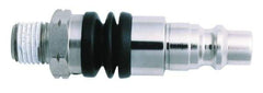 Value Collection - 1/4 Male NPT Pneumatic Hose Swivel Fitting - Steel, Nickel Plated, Japanese Interchange - Americas Industrial Supply