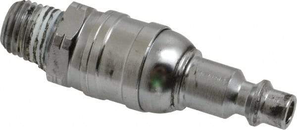 Value Collection - 1/4 Male NPT Pneumatic Hose Swivel Fitting - Steel, Nickel Plated, Industrial Interchange - Americas Industrial Supply