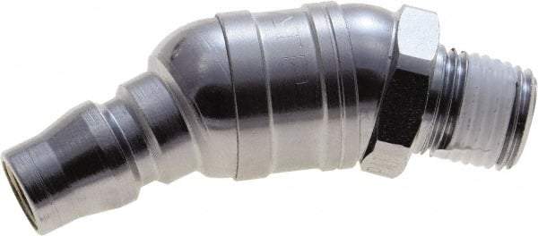 Value Collection - 1/4 Male NPT Pneumatic Hose Swivel Fitting - Steel, Nickel Plated, Japanese Interchange - Americas Industrial Supply