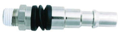 Value Collection - 1/4 x 1/4 Male BSPT Pneumatic Hose Swivel Fitting - Steel, Nickel Plated - Americas Industrial Supply