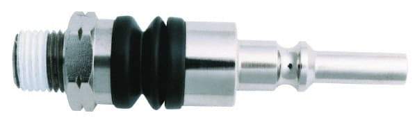 Value Collection - 1/4 Male NPT Pneumatic Hose Swivel Fitting - Steel, Nickel Plated, Lincoln Interchange - Americas Industrial Supply