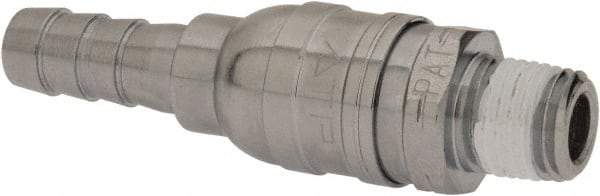 Value Collection - 1/4 Male NPT Pneumatic Hose Swivel Fitting - Steel, Nickel Plated - Americas Industrial Supply