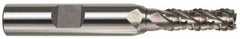 Interstate - 1" Diam, 1-5/8" LOC, 6 Flute Cobalt Roughing & Finishing Square End Mill - Uncoated, 4-1/8" OAL, 1" Shank Diam, Weldon Shank, 30° Helix, Non-Centercutting - Americas Industrial Supply
