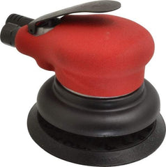 Ingersoll-Rand - 10,000 OPM, 18.5 CFM Air Consumption, Palm Air Orbital Sander - Round Pad, 1/4 NPT Inlet - Americas Industrial Supply