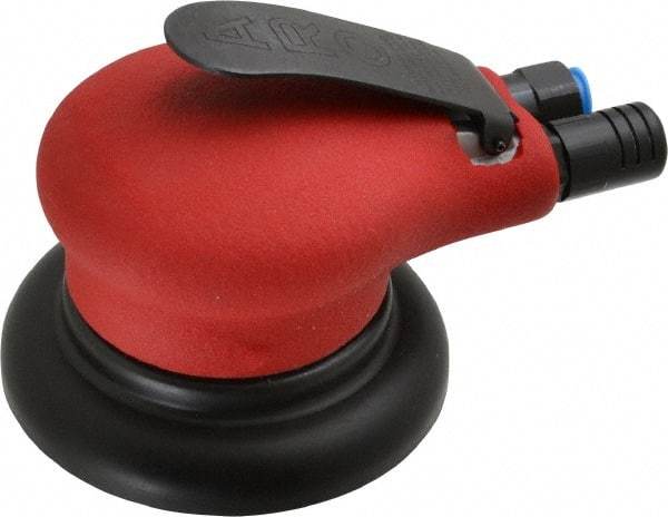 Ingersoll-Rand - 10,000 OPM, 18.5 CFM Air Consumption, Palm Air Orbital Sander - Round Pad, 1/4 NPT Inlet - Americas Industrial Supply