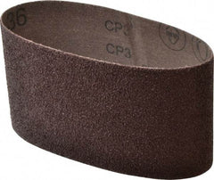 3M - 3-1/2" Wide x 15-1/2" OAL, 36 Grit, Aluminum Oxide Abrasive Belt - Aluminum Oxide, Very Coarse, Coated, X Weighted Cloth Backing, Series 341D - Americas Industrial Supply