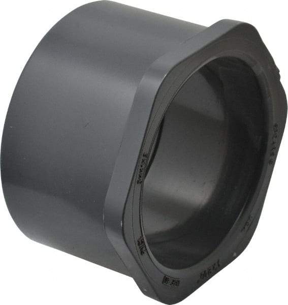 Value Collection - 3 x 2-1/2" PVC Plastic Pipe Reducer Bushing - Schedule 80, Spig x Soc End Connections - Americas Industrial Supply