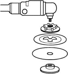 3M - Abrasive Disc Face Plate - 12,000 RPM - Americas Industrial Supply