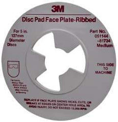 3M - Abrasive Disc Face Plate - 12,000 RPM - Americas Industrial Supply