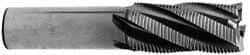 Interstate - 1-1/4" Diam, Fine Pitch, 6" LOC, 6 Flute Cobalt Roughing Square End Mill - Uncoated, 8-1/2" OAL, 1-1/4" Shank Diam, Single End - Americas Industrial Supply